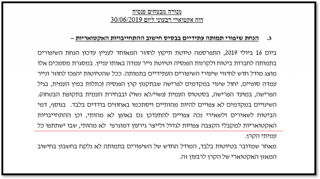 מאזן אקטוארי קרן פנסיה