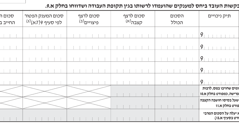 טופס 161 החדש